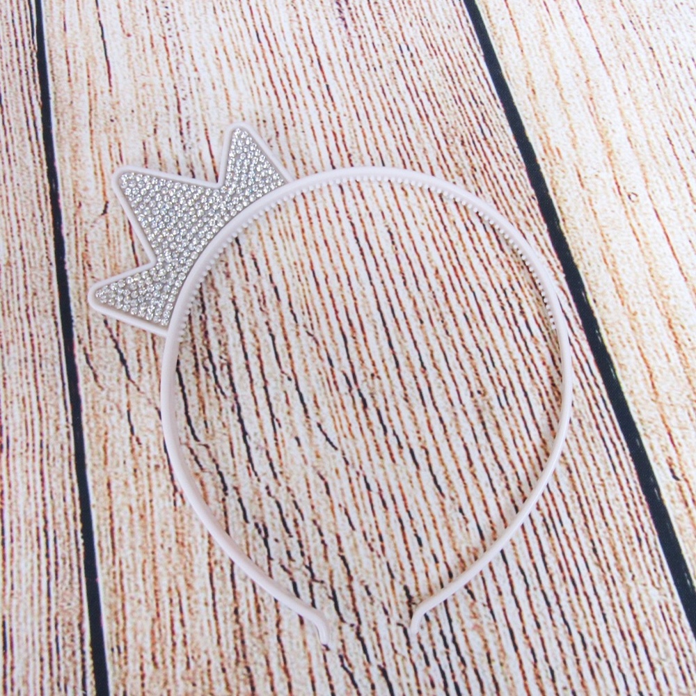 Crown girls Headband White
